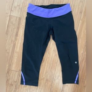 Lululemon sz 8 cropped leggings - used condition
